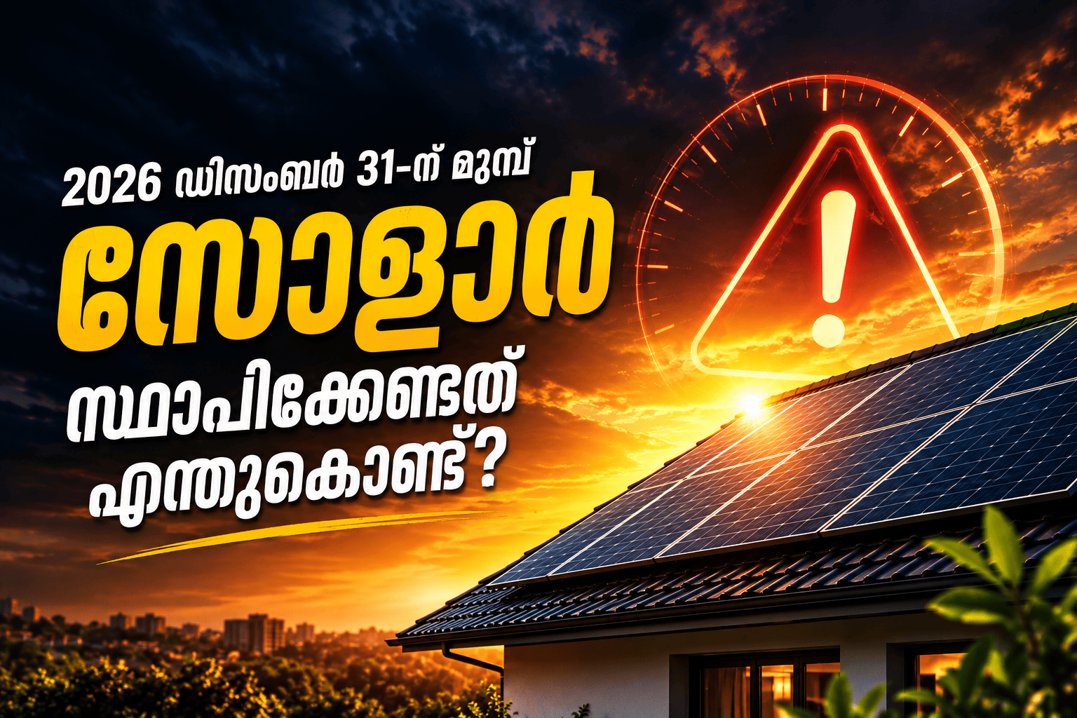 Commercial solar panels installed before the MNRE Non-DCR deadline of 31 December 2026