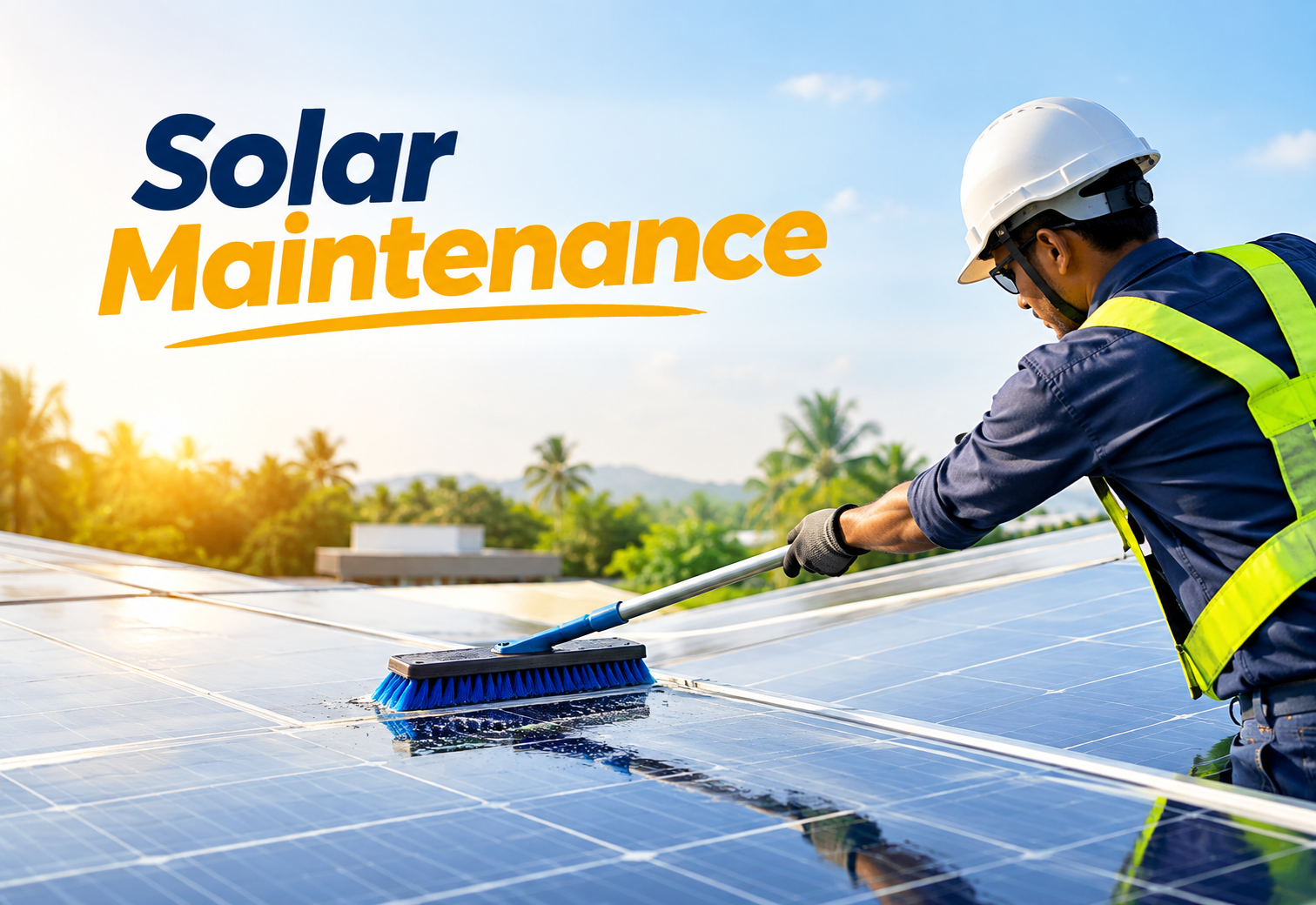 Solar panel maintenance and cleaning service in Kerala by SolarTech