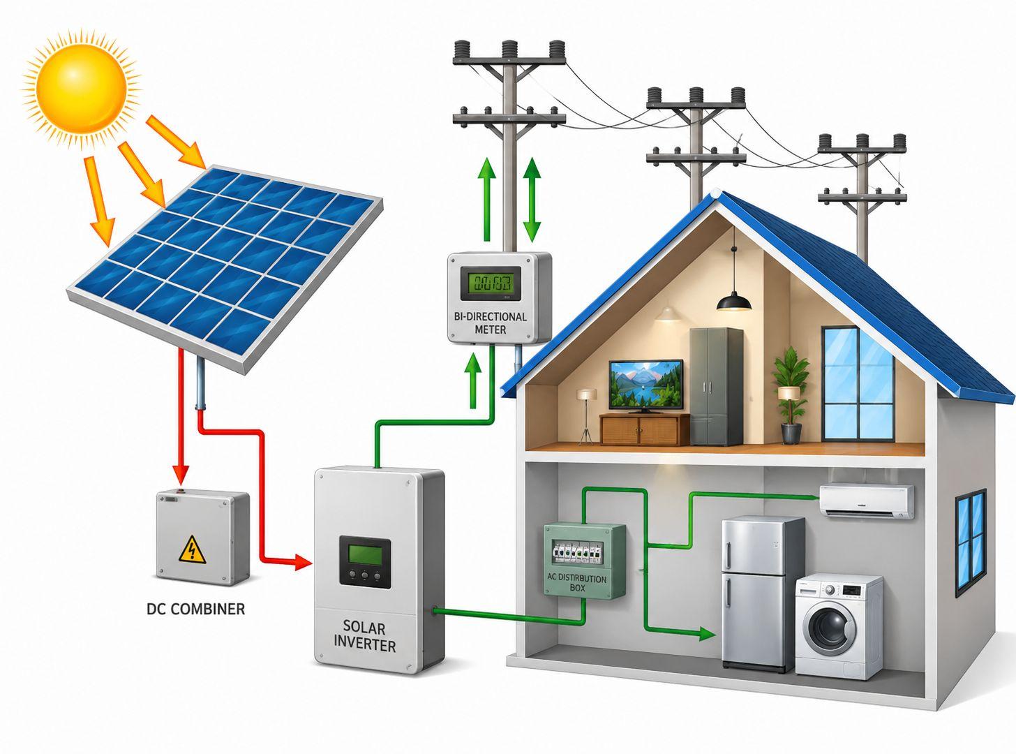 On-Grid Solar System in Kerala